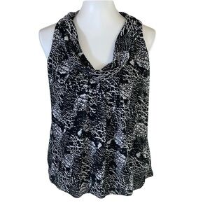 Alfani Sleeveless Top Black and White Size 4